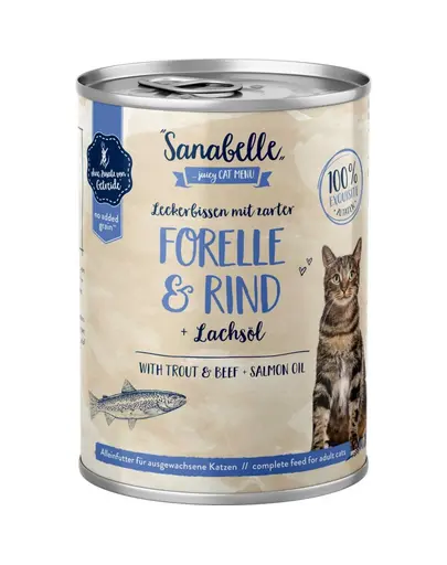 SANABELLE Trout&Beef 400 g conserva pentru pisica, pastrav si vita