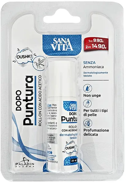 Sanavita Dopo Puntura Roll-on dupa intepatura de tantari, 20 ml, Paladin Pharma
