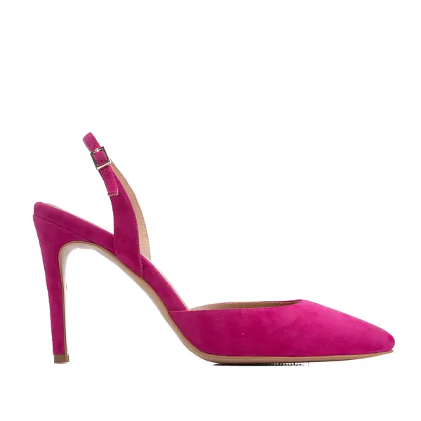 Sandale Alice Piele Intoarsa, Fucsia - 39 / 1 cm