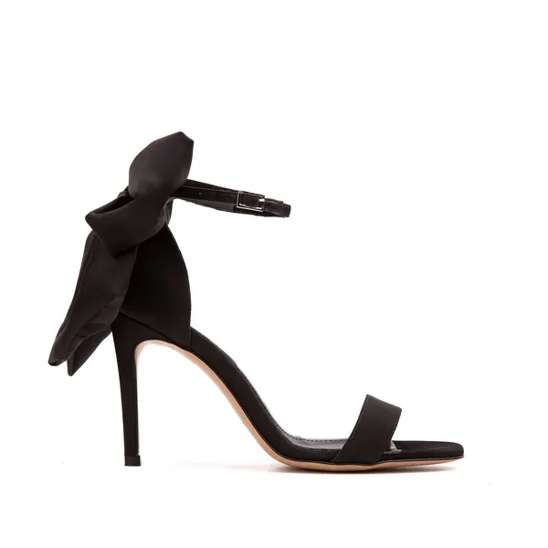 Sandale Anya Satin, Negre - 41 / 9.5 cm