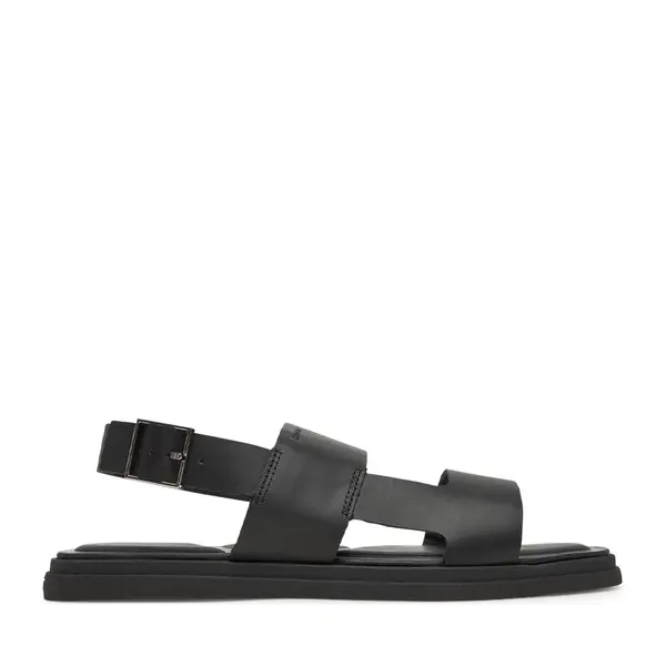 Sandale bărbați CK Calvin Klein negre din piele 2379BS1736N