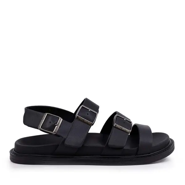 Sandale bărbați Enzo Bertini negre din piele 2449BS33504N