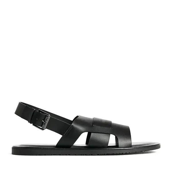 Sandale bărbați Karl Lagerfeld Kastor III negre din piele 2059BS70225N