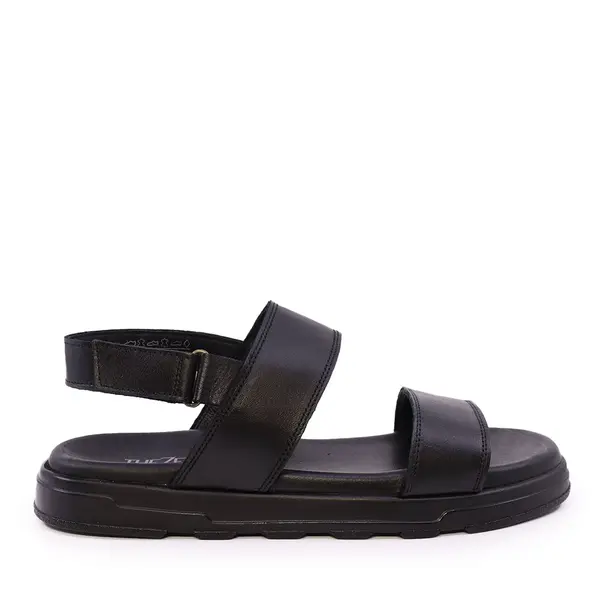 Sandale bărbați Thezeus negre din piele 2109BS19557N