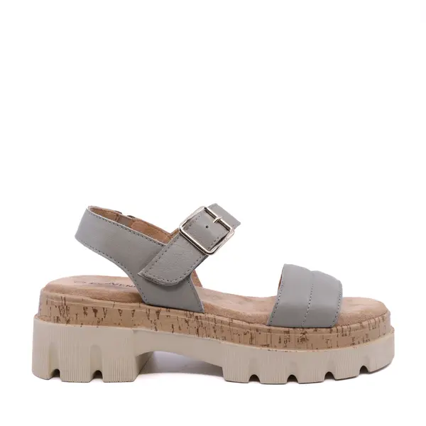 Sandale chunky femei Benvenuti verzi din piele 1937DS4243230V