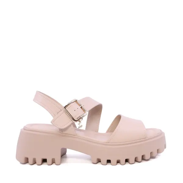 Sandale chunky femei Luca di Gioia nude din piele 1299DS1621NU