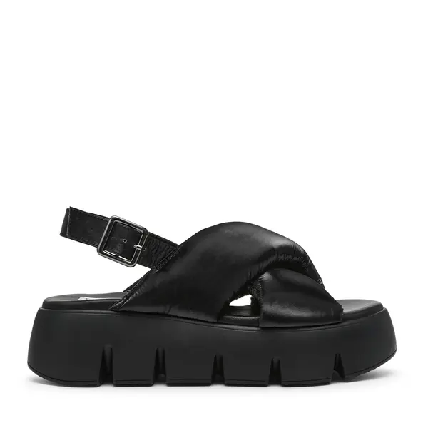 Sandale chunky femei Steve Madden Backtrack negre 1469DSBACKTRACKN