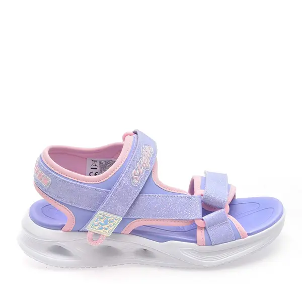Sandale cu luminițe fete Skechers lila 1969FS303024LI