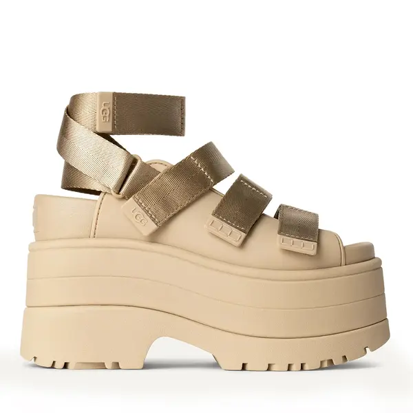 Sandale cu platformă femei UGG Goldenstar Rise mustard seed 2399DS1167431TA