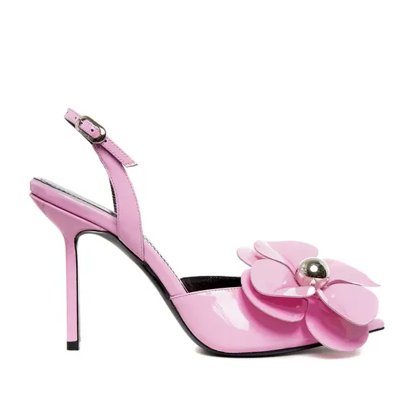 Sandale Darya Piele Lacuita, Roz - Premium Collection - 39 / 10 cm