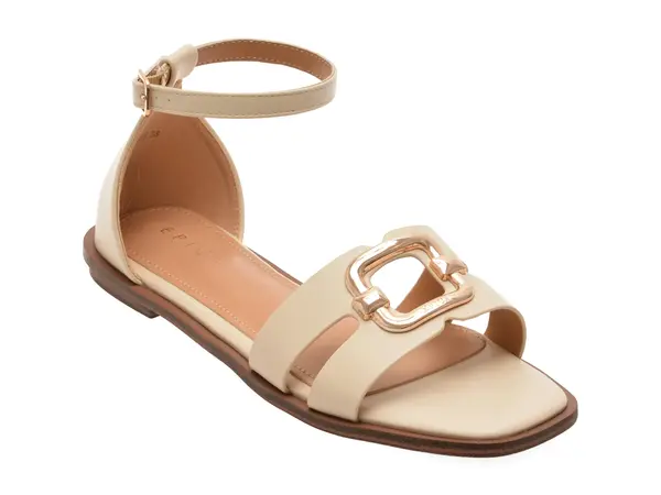 Sandale EPICA bej, 82988, din piele ecologica
