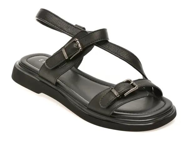 Sandale EPICA negre, 1501C16, din piele naturala