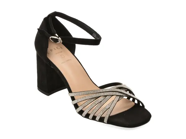Sandale EPICA negre, 8842600, din piele ecologica