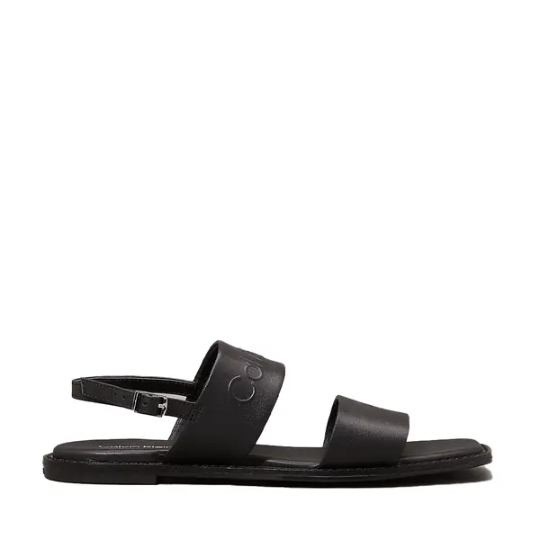 Sandale femei CK Calvin Klein negre din piele 2379DS2377N