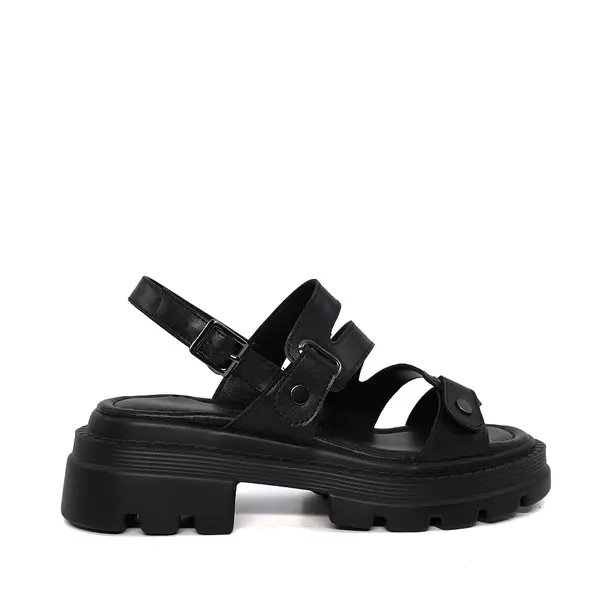 Sandale femei Luca di Gioia negre din piele 1297ds1541n