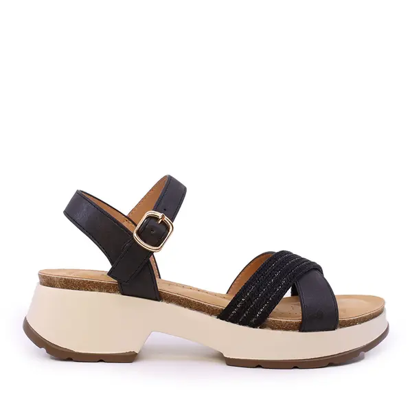 Sandale femei Solo Donna negre 2549DS9419N