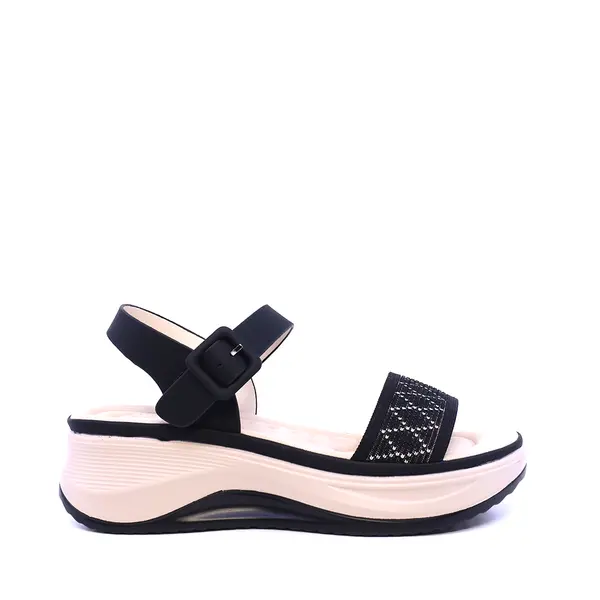 Sandale femei Solo Donna negre 2741DS7606N