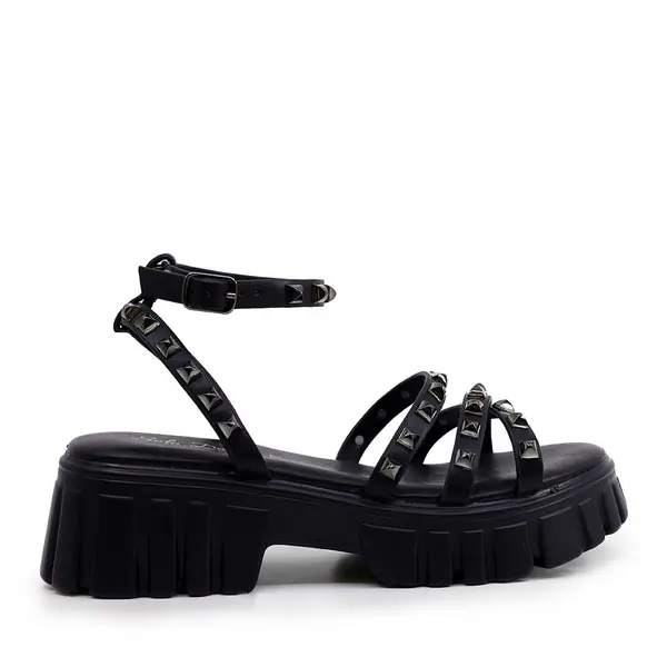 Sandale femei Solo Donna negre cu accesorii 2851ds23061n