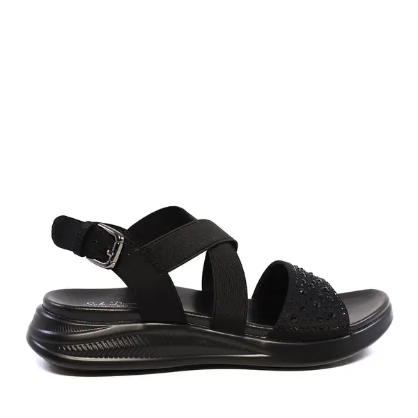 Sandale femei Solo Donna negre cu ștrasuri 2859DS8488N