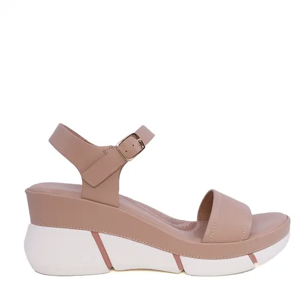 Sandale femei Solo Donna nude din sintetic cu platformă 2549ds8713nu