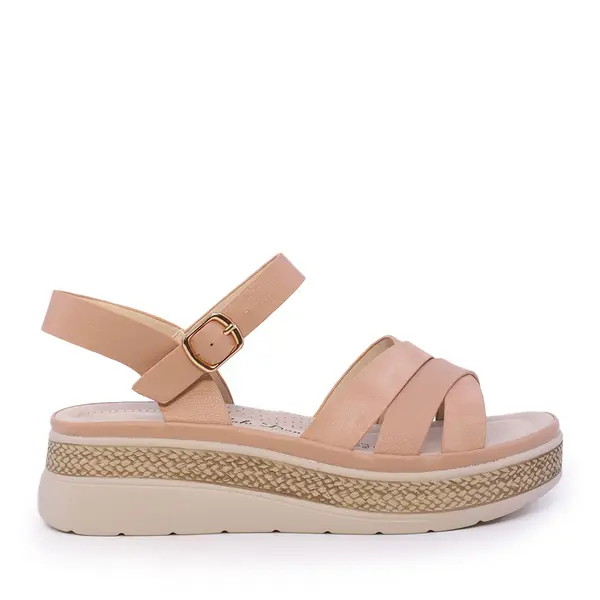 Sandale femei Solo Donna roz cu elemente deco 1161DS2910RO