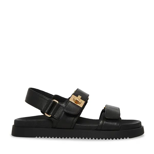 Sandale femei Steve Madden Mona negre din piele naturală 1469DSMONAN