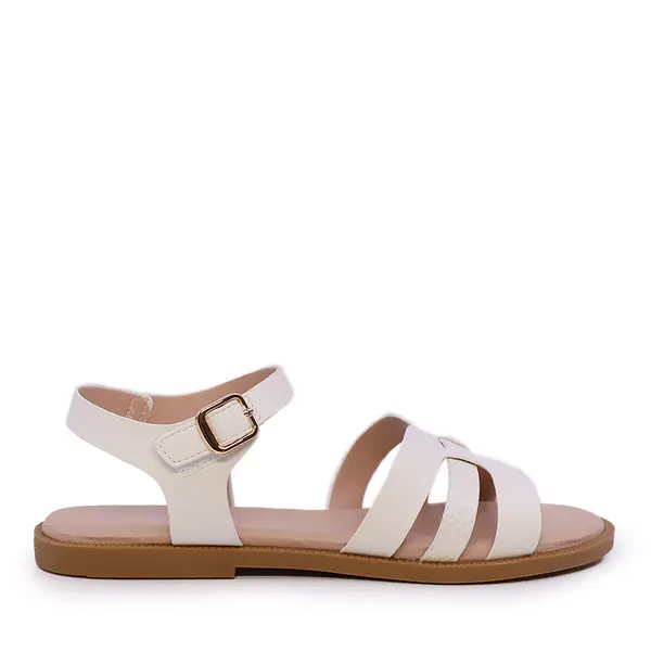 Sandale fete Benvenuti albe 2579FS1109A