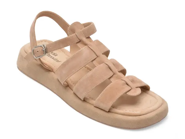 Sandale FLAVIA PASSINI gri, 4301, din piele intoarsa