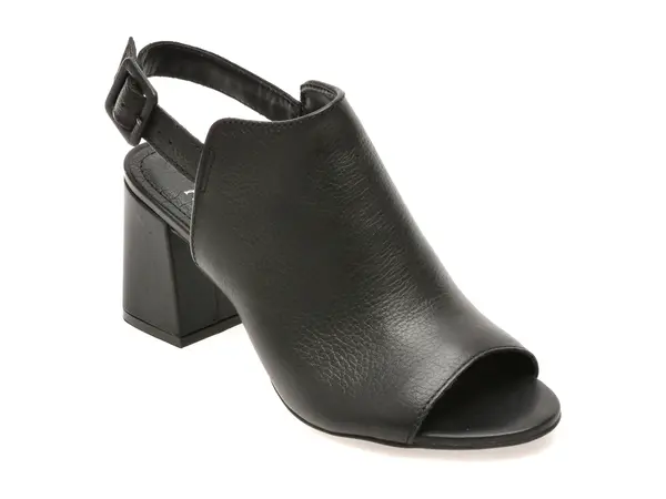 Sandale FLAVIA PASSINI negre, 372003, din piele naturala