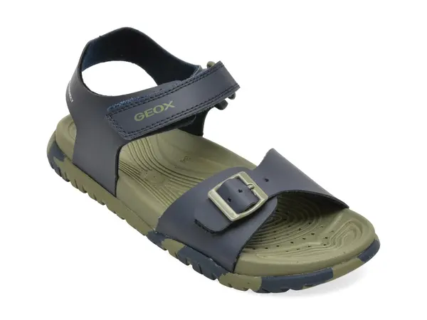 Sandale GEOX bleumarin, J35HMA, din piele ecologica