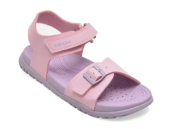 Sandale GEOX roz, J35HQA, din piele ecologica