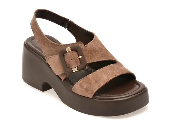 Sandale GRYXX maro, 1766408, din piele intoarsa