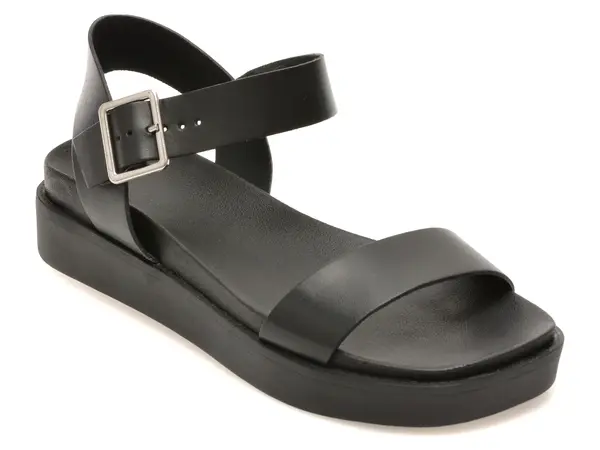 Sandale GRYXX negre, 376201, din piele naturala