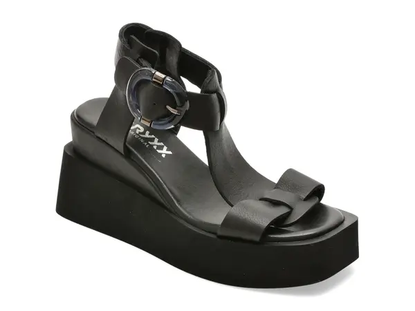 Sandale GRYXX negre, 4842611, din piele naturala