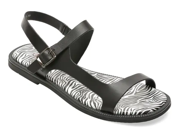 Sandale GRYXX negre, 67735, din piele naturala