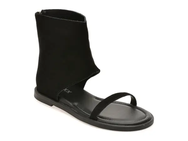 Sandale GRYXX negre, 9192, din piele intoarsa