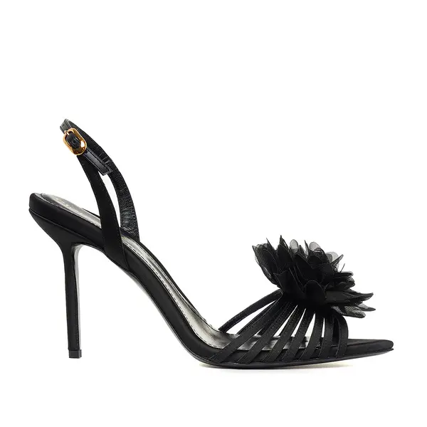 Sandale Julia Satin, Negre - Premium Collection - 41 / 10 cm