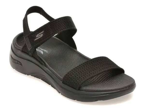 Sandale SKECHERS negre, GO WALK ARCH FIT 2.0, din material textil
