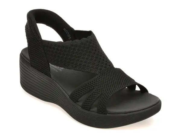 Sandale SKECHERS negre, PARALLEL LITE, din material textil