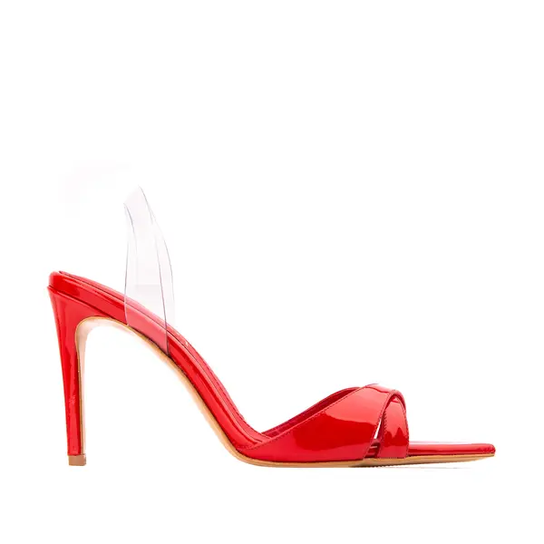 Sandale Thea Piele Lacuita, Rosii - 35 / 6.5 cm