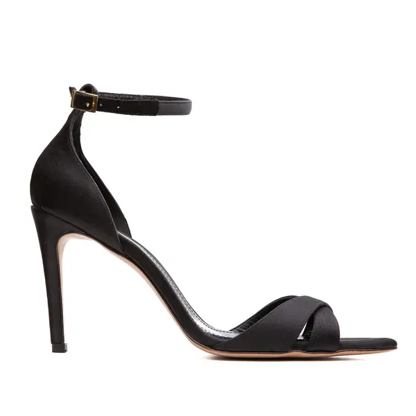 Sandale Thea Satin, Negre - 39 / 8 cm