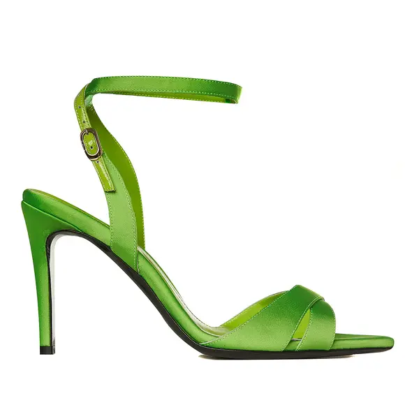 Sandale Thea Satin, Verzi - 42 / 11 cm