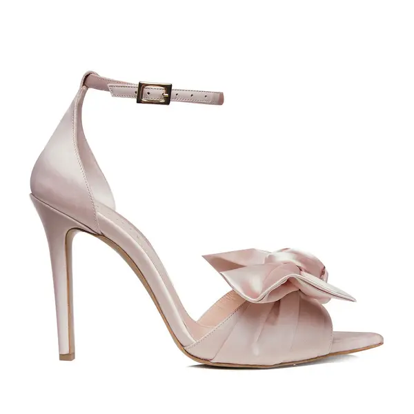 Sandale Vesa Satin, Varf Ascutit, Nude - 37 / 1 cm