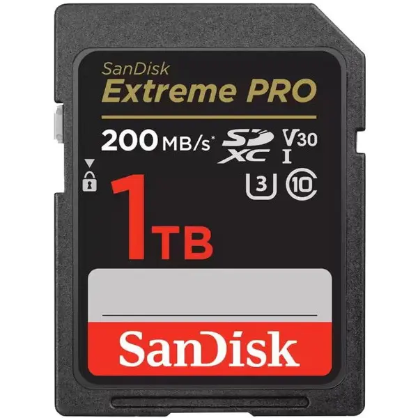 Sandisk Card de memorie SanDisk Extreme PRO, 1TB, SDXC, UHS-I, Clasa 10, U3, V30