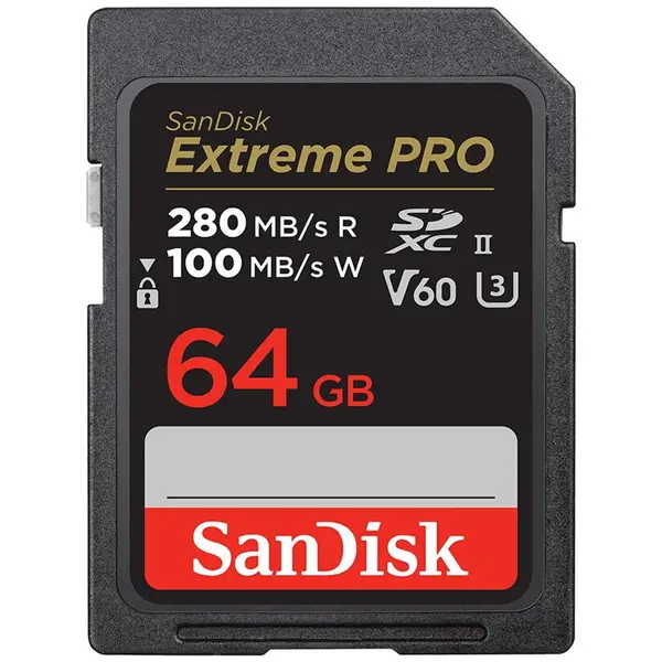 Sandisk Card de Memorie SanDisk Extreme PRO, 64 GB, SDXC, UHS-II, Clasa 10