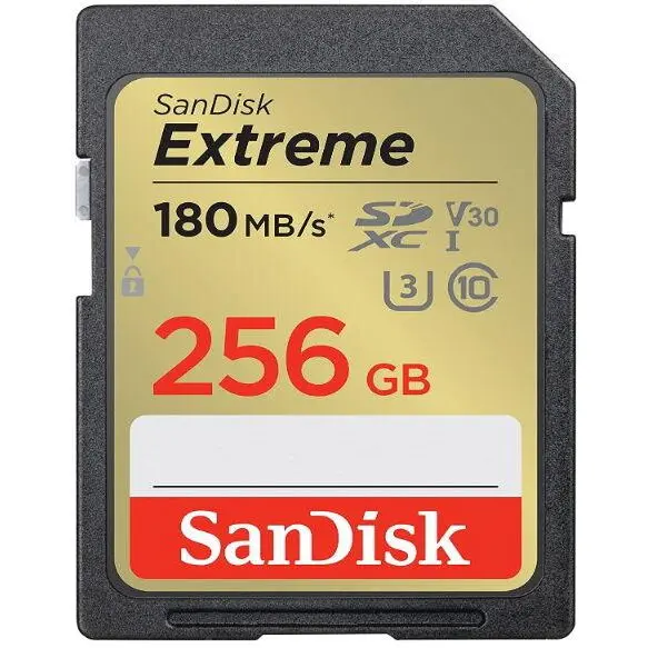Sandisk Card de memorie SanDisk Extreme SDSDXVV-256G-GNCIN, SDXC, 256GB, UHS-I U3, Clasa 10, V30