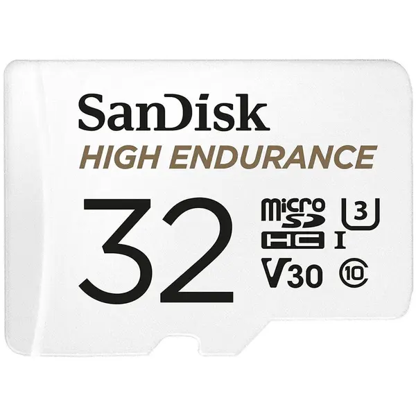 Sandisk Card de memorie SanDisk micro SD High Endurance Video 32 GB, Class 10, V30, UHS-I U3 + adaptor