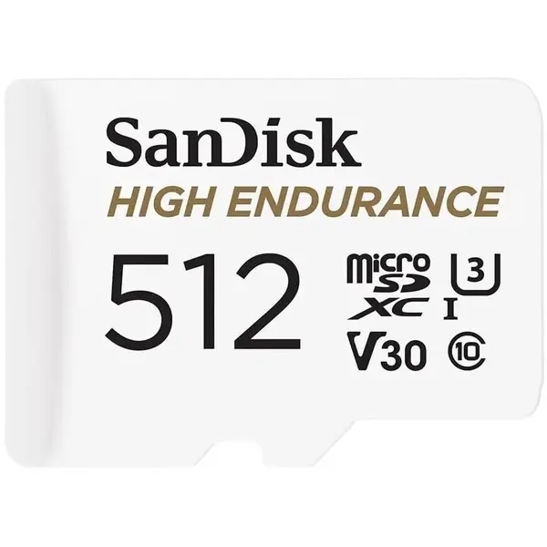 Sandisk Card de memorie Sandisk microSDXC High Endurance, 512 GB, V30, U3