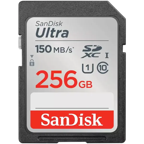 Sandisk Card de memorie SanDisk SD Ultra, 256 GB, SDXC, 150MB/s