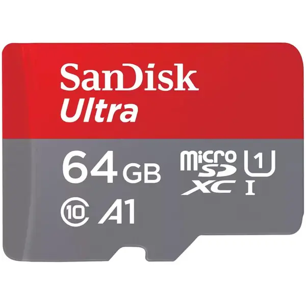Sandisk Card de memorie SanDisk Ultra microSDXC, 64 GB,140MB/s, A1, Class 10, UHS-I, SD Adapter
